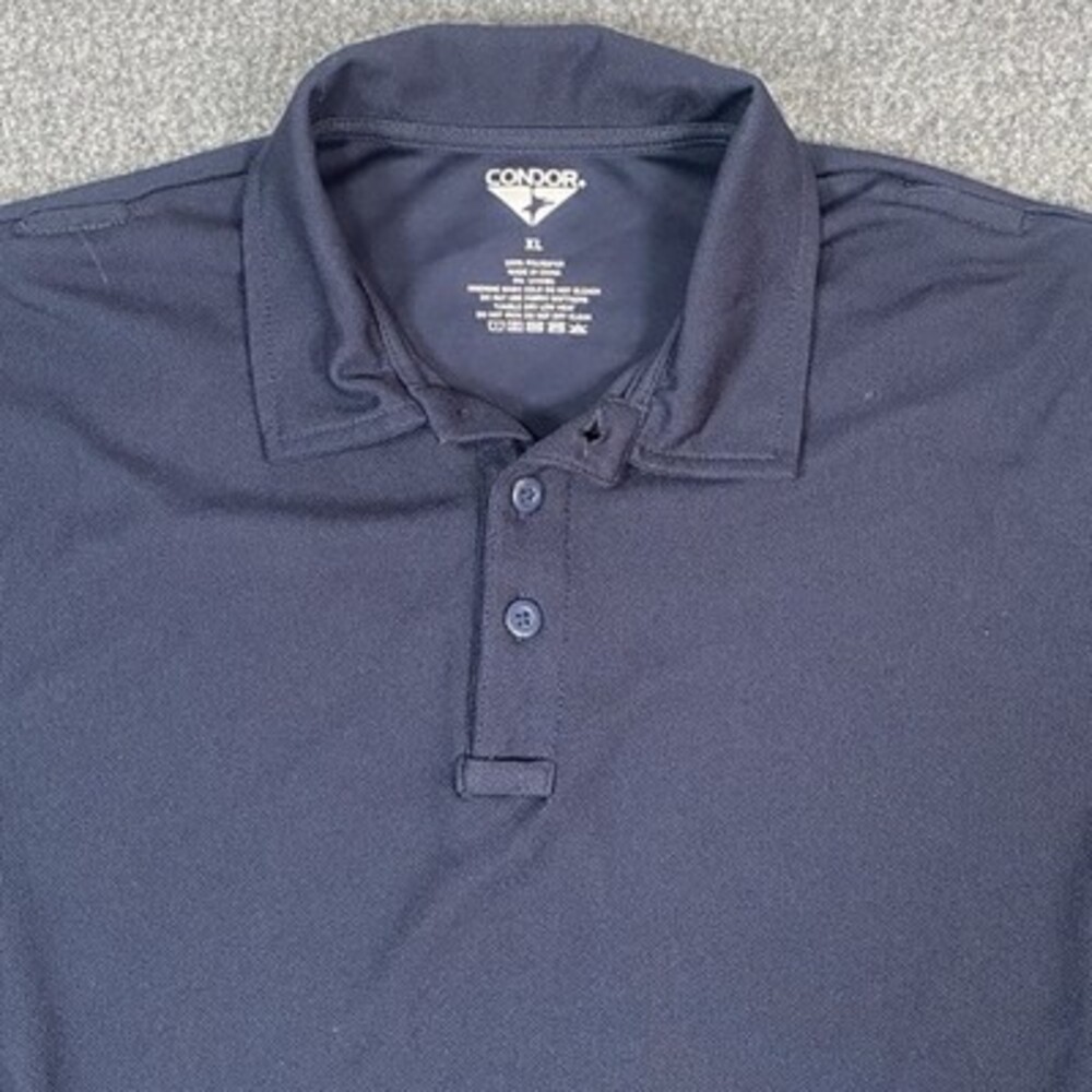 Condor Mens Tactical Long Sleeve Polo XL Performance Navy Utility Workwear - Picture 10 of 15